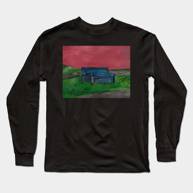 Lonely Couch Long Sleeve T-Shirt by NightserFineArts